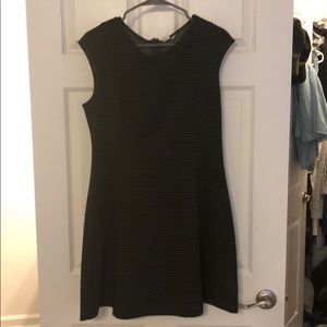 Gap green and black zip up dress